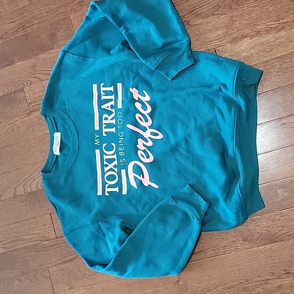 Wound Up Teal Top with Pink Accents